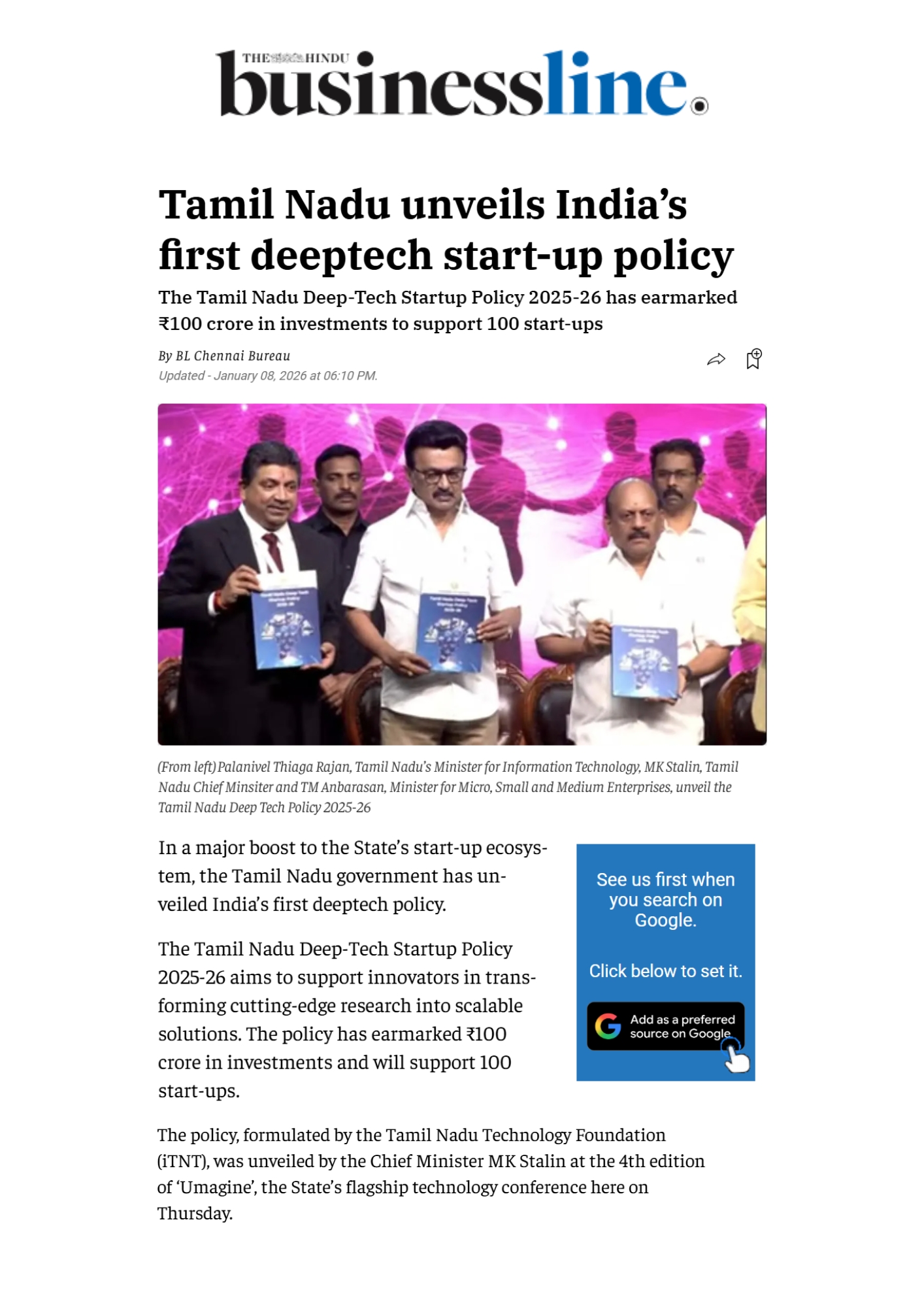 UmagineTN 2026 news clipping